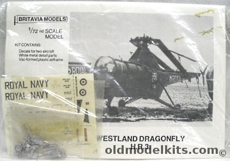 Britavia Models 1/72 Westland Dragonfly H.R.3 - (HR3  S-51) - Bagged plastic model kit